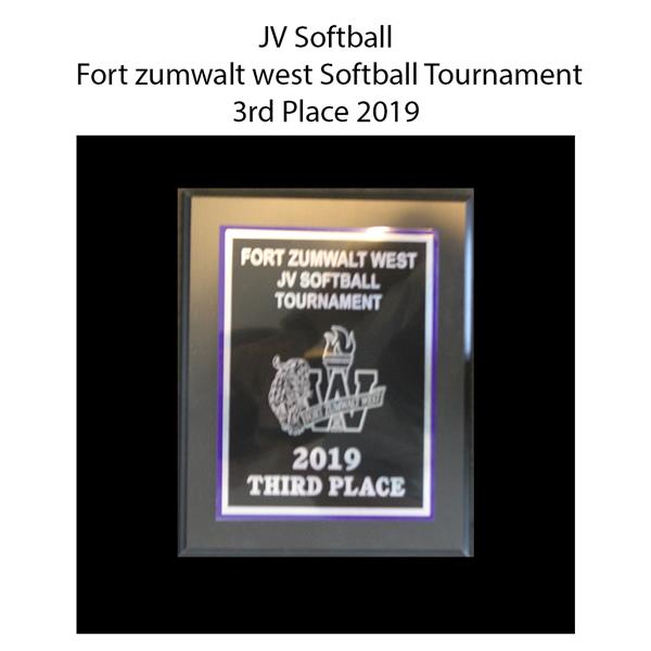2019 JV Softball Fort zumwalt West Softball Tournament 3rd 